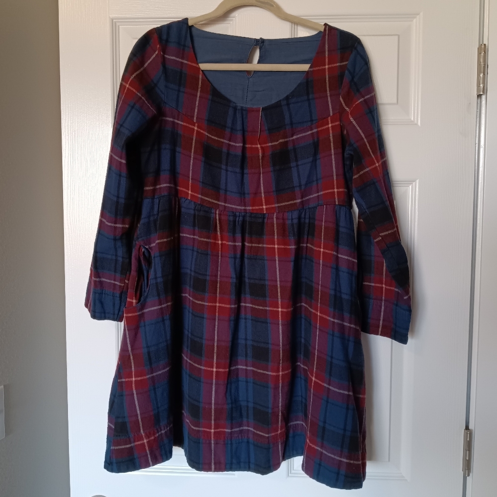 Vintage Flannel Babydoll Dress
